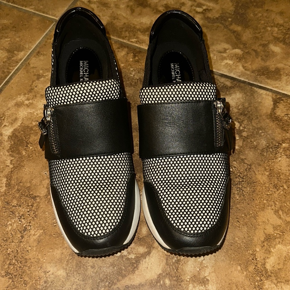 Michael Kors Felix Trainer Slip-On Wedge Sneakers. Size 7